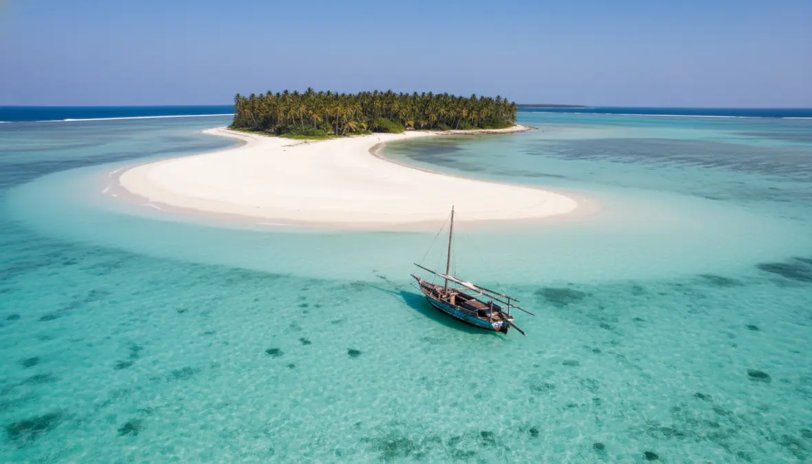 Southern islands sandbank during Zanzibar 7 day trip itinerary