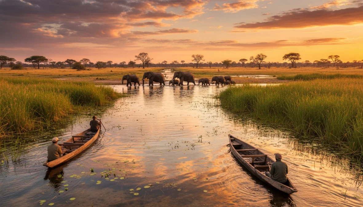Okavango Delta Safari: Mokoro Canoe vs Traditional Game Drives – Which to Choose?