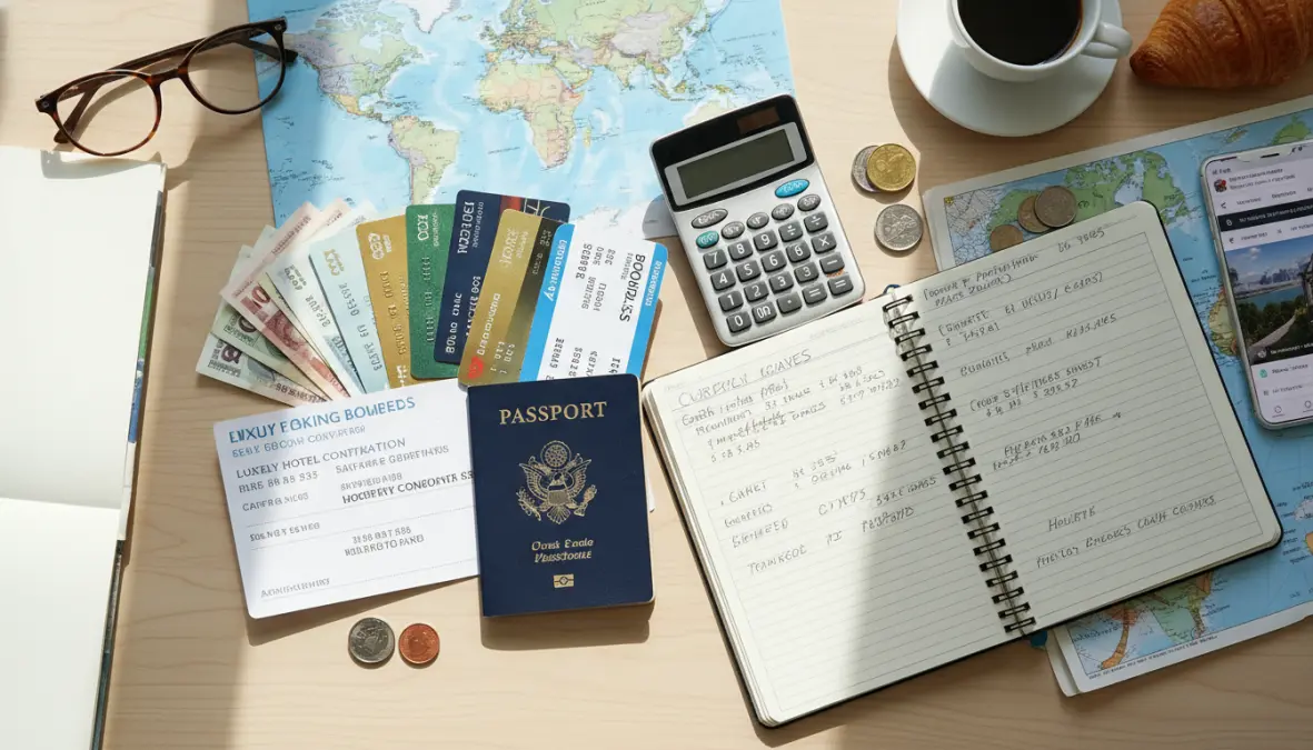 Hotel points programs and airline miles rewards redemption planning layout