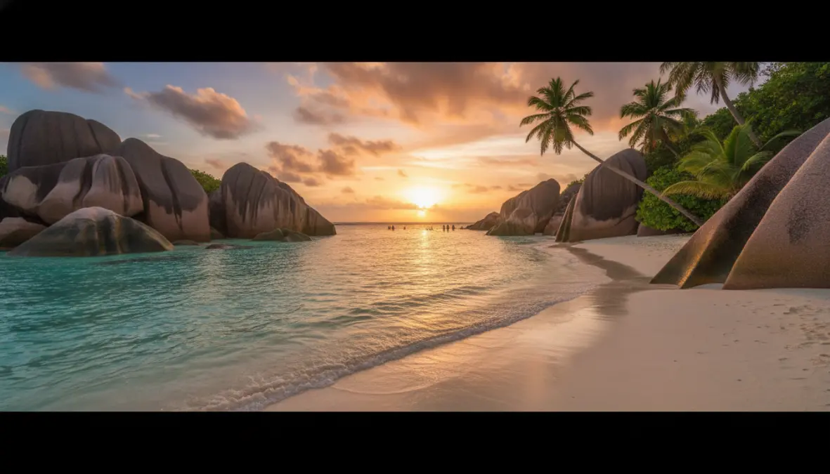 Anse Source d'Argent beach La Digue, popular stop on Seychelles island hopping tours